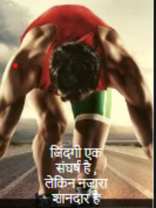 जिंदगी एक संघर्ष है ,
लेकिन नजारा शानदार है