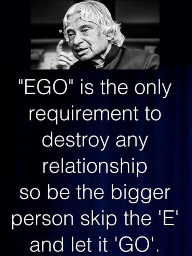 EGO is the only requirement to destroy any relationship so be the bigger person skip the Eand let it GO