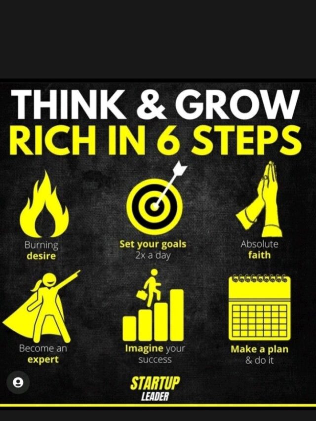 THINK AND GROW RICH IN 6 STEPS