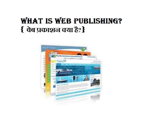 What is web publishing? वेब प्रकाशन क्या है?